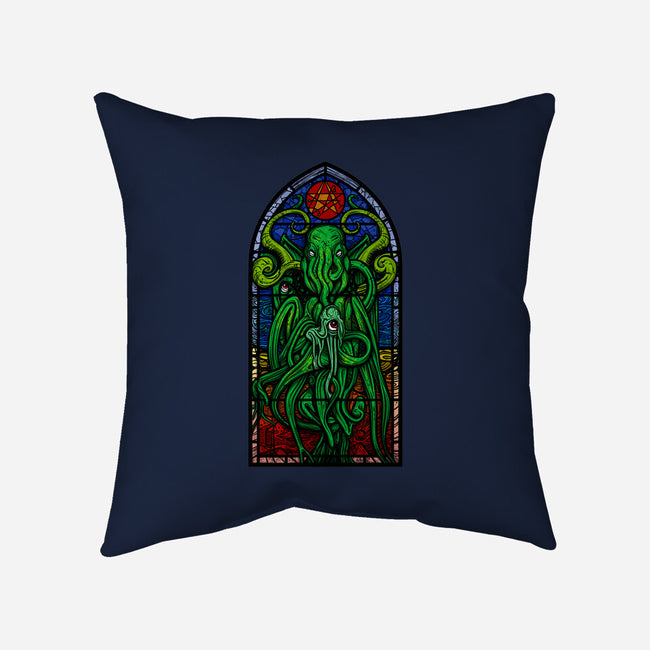 Temple Of Cthulhu-none removable cover throw pillow-drbutler