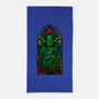 Temple Of Cthulhu-none beach towel-drbutler