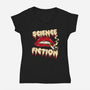 Science Fiction-womens v-neck tee-Green Devil