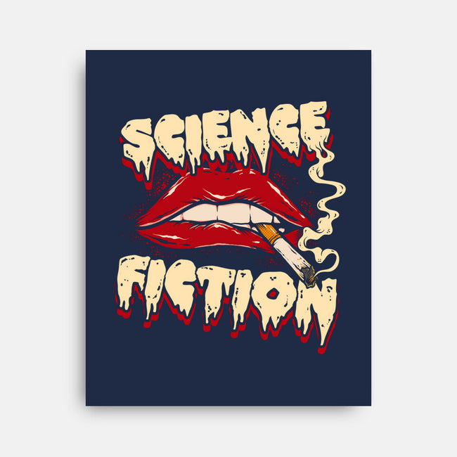 Science Fiction-none stretched canvas-Green Devil