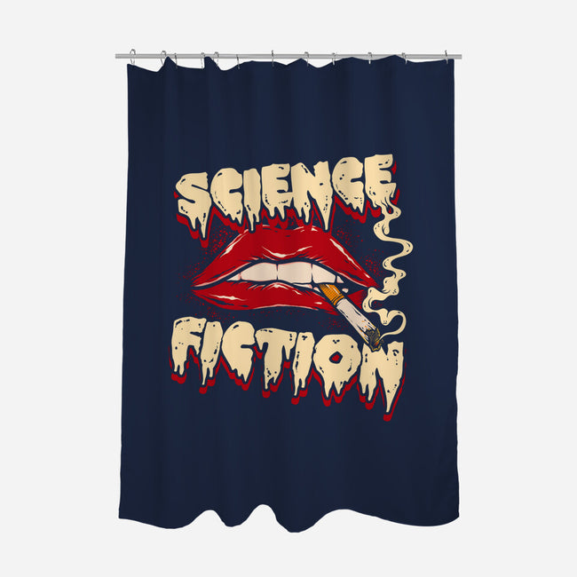 Science Fiction-none polyester shower curtain-Green Devil