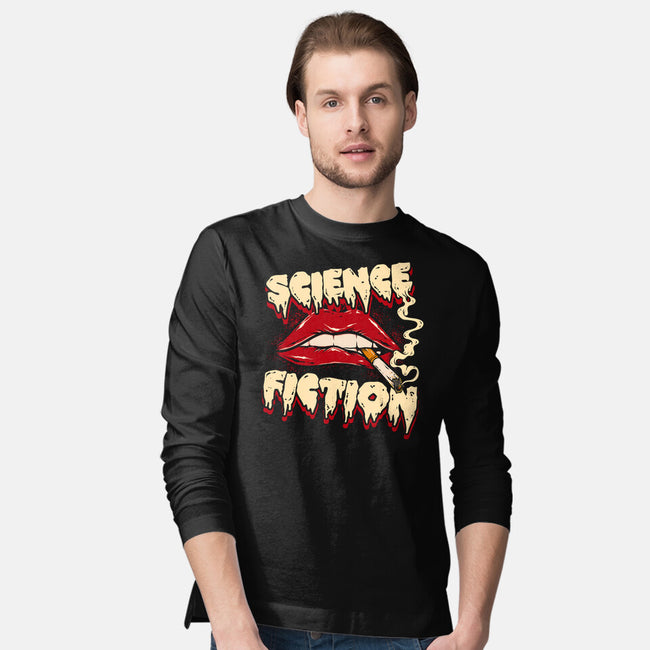 Science Fiction-mens long sleeved tee-Green Devil