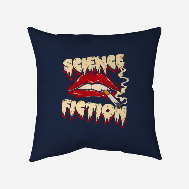 Science Fiction-none removable cover w insert throw pillow-Green Devil
