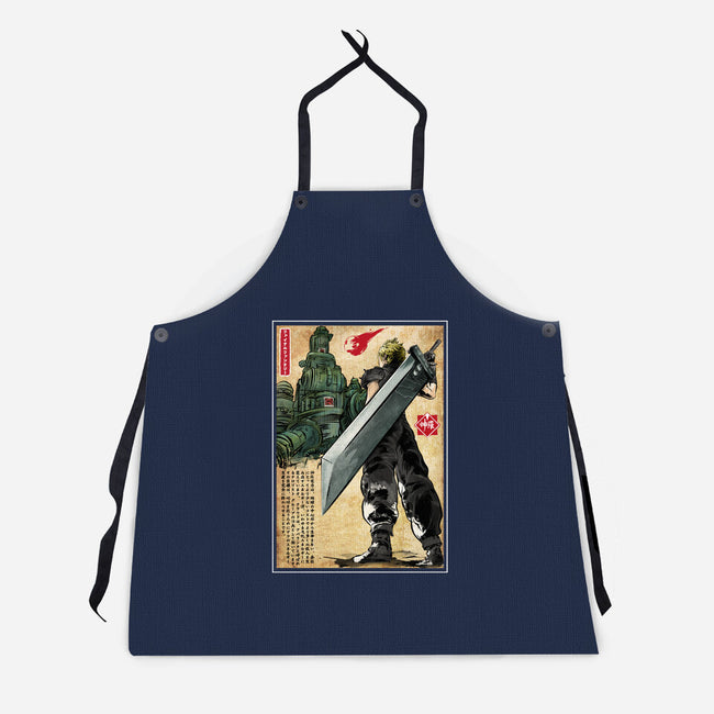 Welcome Back To Midgar-unisex kitchen apron-DrMonekers