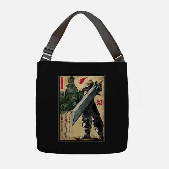 Welcome Back To Midgar-none adjustable tote bag-DrMonekers