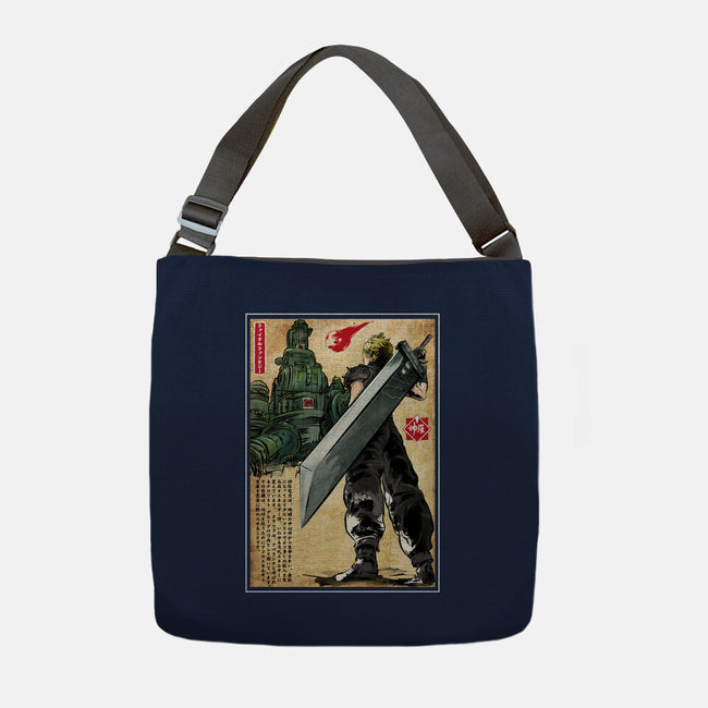 Welcome Back To Midgar-none adjustable tote bag-DrMonekers