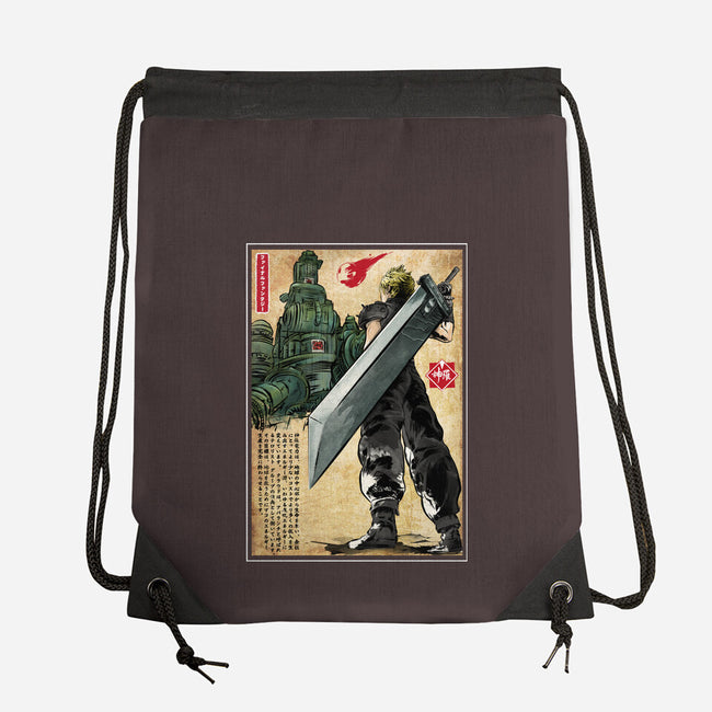 Welcome Back To Midgar-none drawstring bag-DrMonekers