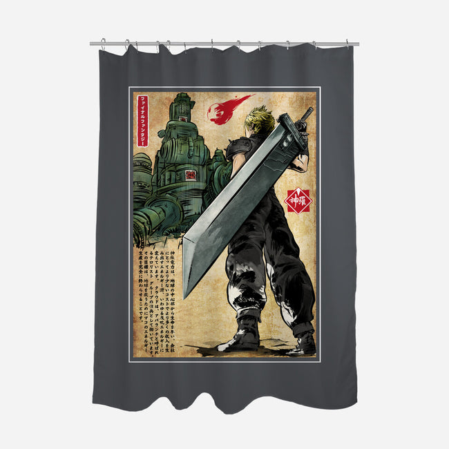 Welcome Back To Midgar-none polyester shower curtain-DrMonekers