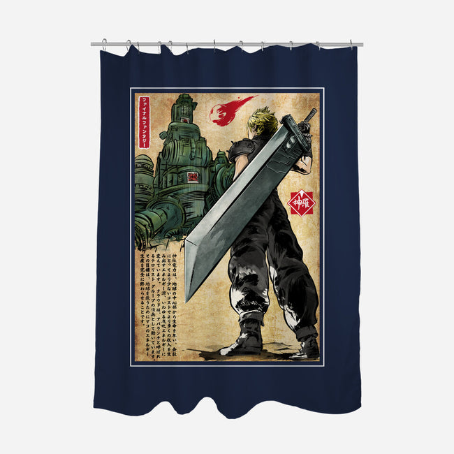 Welcome Back To Midgar-none polyester shower curtain-DrMonekers