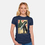 Welcome Back To Midgar-womens fitted tee-DrMonekers