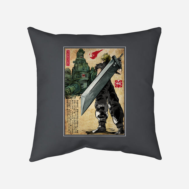 Welcome Back To Midgar-none removable cover w insert throw pillow-DrMonekers