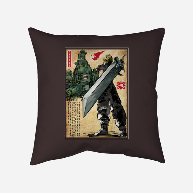 Welcome Back To Midgar-none removable cover w insert throw pillow-DrMonekers