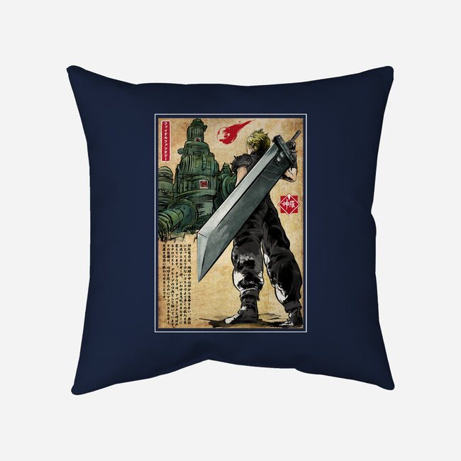 Welcome Back To Midgar-none removable cover w insert throw pillow-DrMonekers