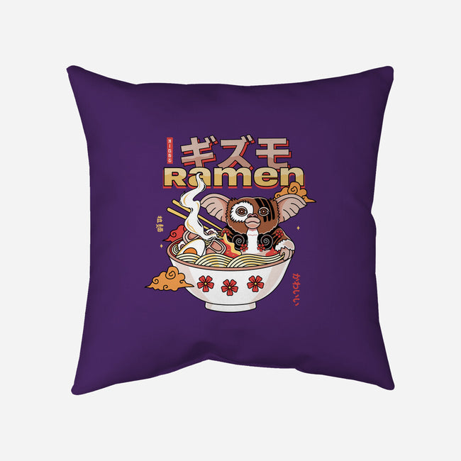 Dangerous Night Ramen-none removable cover throw pillow-Logozaste