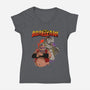 Enemies Of Nostalgia-womens v-neck tee-Conjura Geek