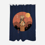 Catana Ninja-none polyester shower curtain-vp021