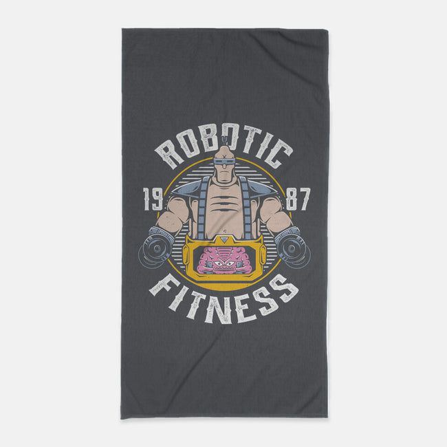 Robotic Fitness-none beach towel-Alundrart