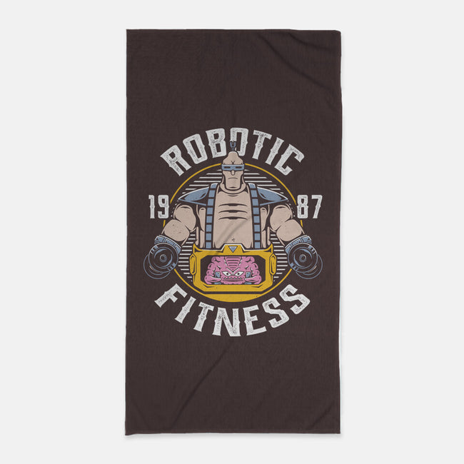 Robotic Fitness-none beach towel-Alundrart