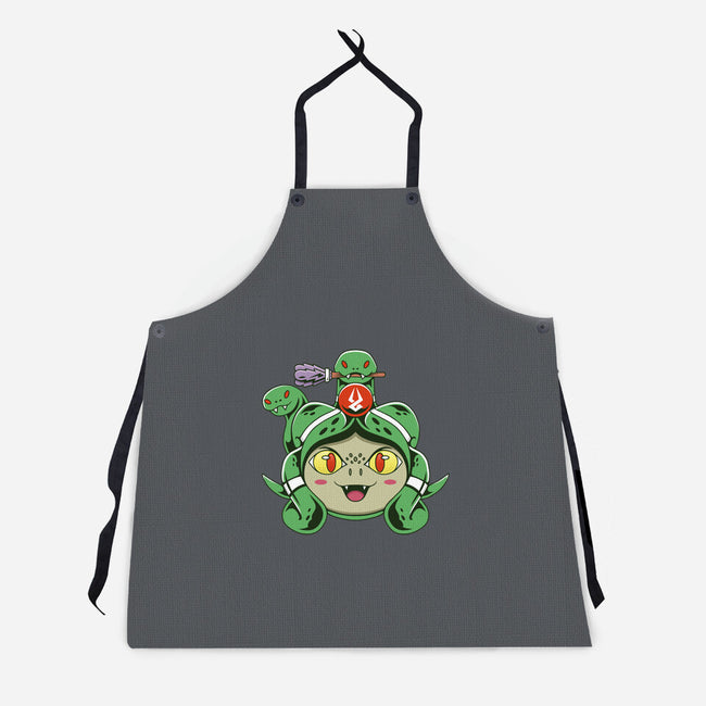 Gorgon Head-unisex kitchen apron-Alundrart