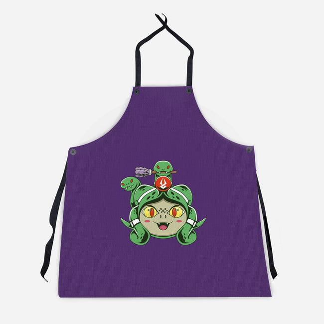 Gorgon Head-unisex kitchen apron-Alundrart