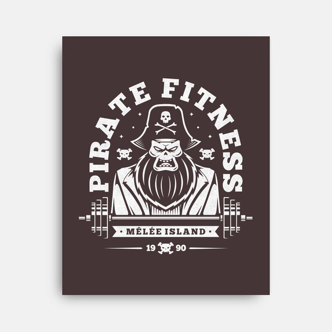 Pirate Fitness-none stretched canvas-Alundrart