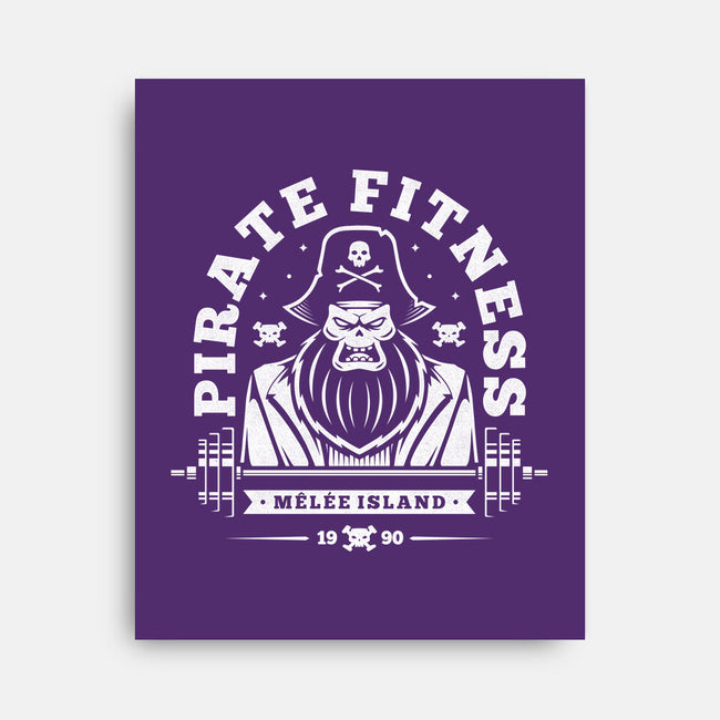 Pirate Fitness-none stretched canvas-Alundrart