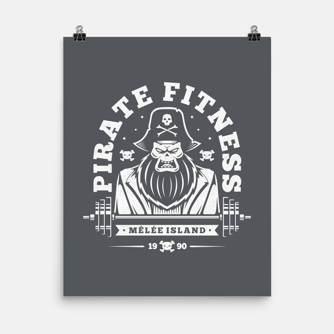 Pirate Fitness-none matte poster-Alundrart
