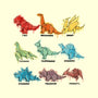 Origami Dinosaur-none removable cover w insert throw pillow-Vallina84