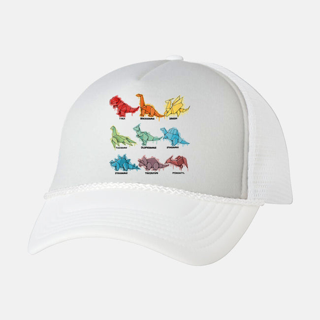 Origami Dinosaur-unisex trucker hat-Vallina84