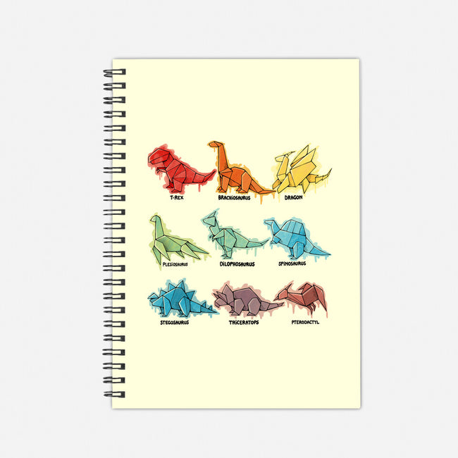 Origami Dinosaur-none dot grid notebook-Vallina84