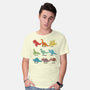 Origami Dinosaur-mens basic tee-Vallina84