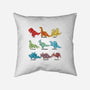 Origami Dinosaur-none removable cover throw pillow-Vallina84