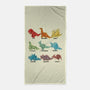 Origami Dinosaur-none beach towel-Vallina84