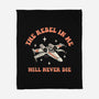 Immortal Rebel-none fleece blanket-retrodivision