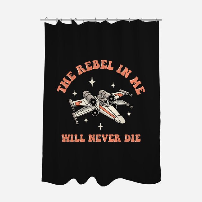 Immortal Rebel-none polyester shower curtain-retrodivision