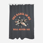 Immortal Rebel-none polyester shower curtain-retrodivision