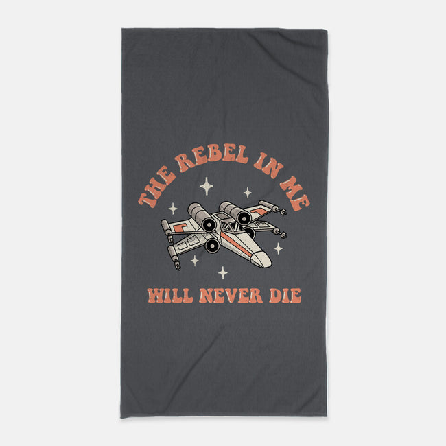 Immortal Rebel-none beach towel-retrodivision