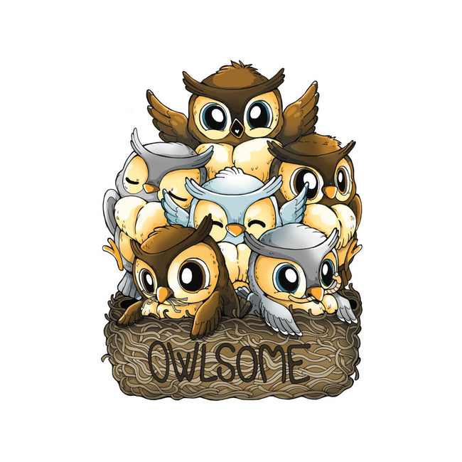 Owlsome-womens fitted tee-Vallina84