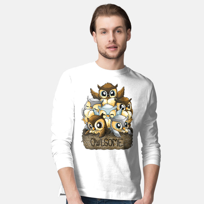 Owlsome-mens long sleeved tee-Vallina84