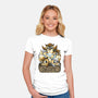Owlsome-womens fitted tee-Vallina84