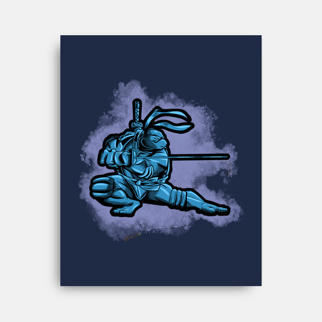 The Blue Turtle-none stretched canvas-nickzzarto