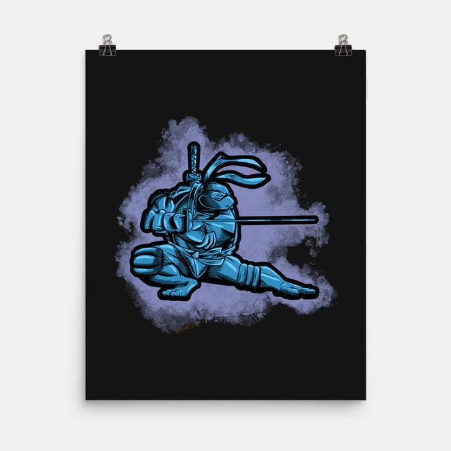 The Blue Turtle-none matte poster-nickzzarto