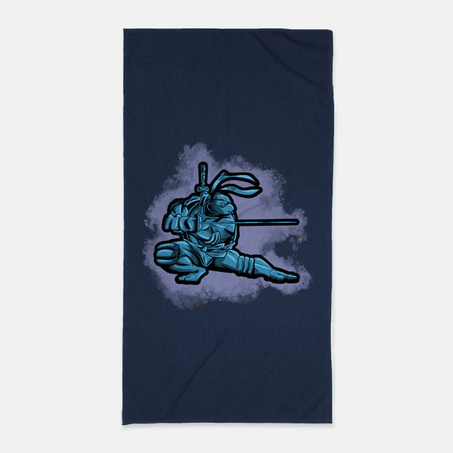 The Blue Turtle-none beach towel-nickzzarto