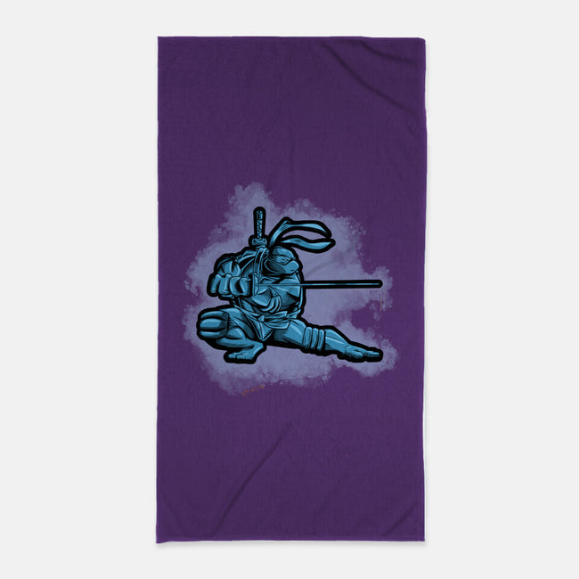 The Blue Turtle-none beach towel-nickzzarto