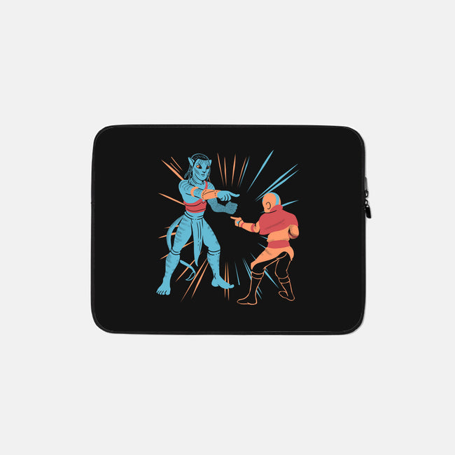 Avatar Pointing-none zippered laptop sleeve-estudiofitas