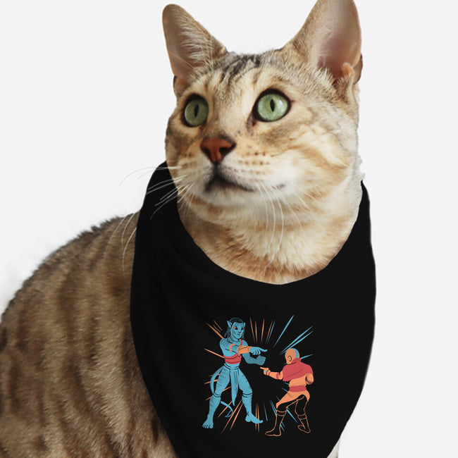 Avatar Pointing-cat bandana pet collar-estudiofitas