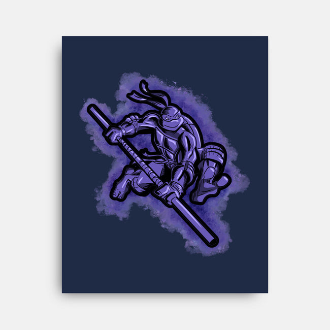 The Purple Turtle-none stretched canvas-nickzzarto