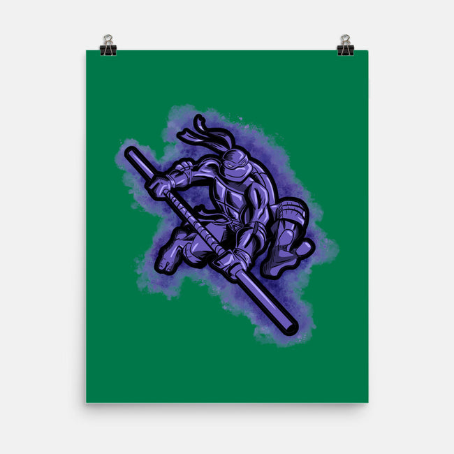 The Purple Turtle-none matte poster-nickzzarto