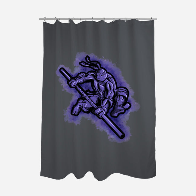 The Purple Turtle-none polyester shower curtain-nickzzarto
