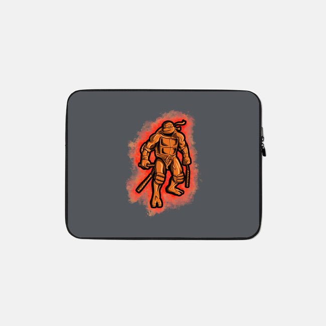 The Orange Turtle-none zippered laptop sleeve-nickzzarto